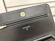 Chanel Classic Wallet On Chain AP0250 Black Lambskin Size 12.3 × 19.2 × 3.5 cm - 2