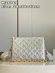 Louis Vuitton M21769 Coussin PM Bag Silver Size 26 x 20 x 12 cm - 1