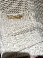 Celine Vareuse In Ribbed Wool And Cashmere Off White - 2