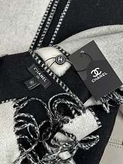 Chanel Stole White & Black AA9426 200 × 65 cm - 2