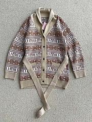 Miumiu Shetland Wool Cardigan Sand Beige - 5