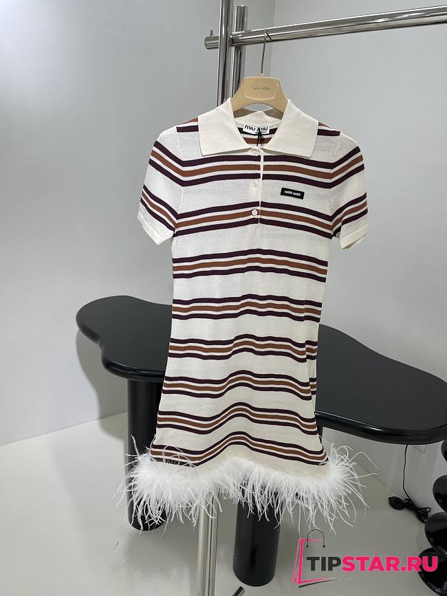 Miumiu Silk And Cotton Polo Dress - 1