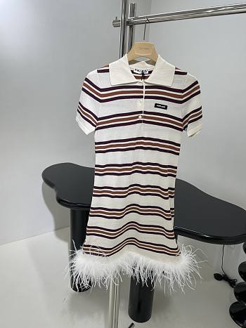 Miumiu Silk And Cotton Polo Dress