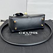 Celine Small 16 Bag In Satinated Calfskin Black Size 23 X 18 X 10 CM - 5
