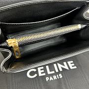 Celine Small 16 Bag In Satinated Calfskin Black Size 23 X 18 X 10 CM - 3