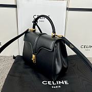 Celine Mini 16 In Satinated Calfskin Black Size 18.5 X 15.5 X 9 CM - 5