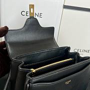 Celine Mini 16 In Satinated Calfskin Black Size 18.5 X 15.5 X 9 CM - 4