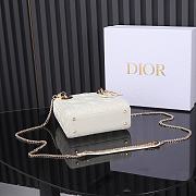 Mini Lady Dior Bag Latte Cannage Lambskin Size 17 x 15 x 7 cm - 5