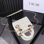 Mini Lady Dior Bag Latte Cannage Lambskin Size 17 x 15 x 7 cm - 4