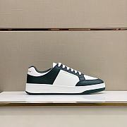 YSL SL/61 Sneakers In Perforated Leather White And Dark Green - 4
