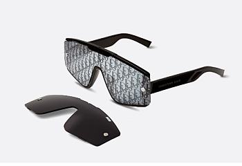 Diorxtrem MU Black Mask Sunglasses with Interchangeable Lenses