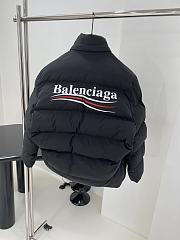 Balenciaga Women's Political Campaign C-Shape Puffer In Black - 3