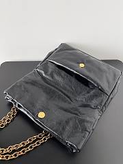 Balenciaga Women's Monaco Small Chain Bag In Black Size 28 x 18 x 10 cm - 5