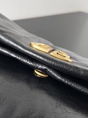Balenciaga Women's Monaco Small Chain Bag In Black Size 28 x 18 x 10 cm - 4