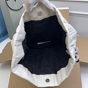 Balenciaga Women's Monaco Medium Chain Bag Quilted In Off White Size 32.5 x 22 x 10 cm - 4