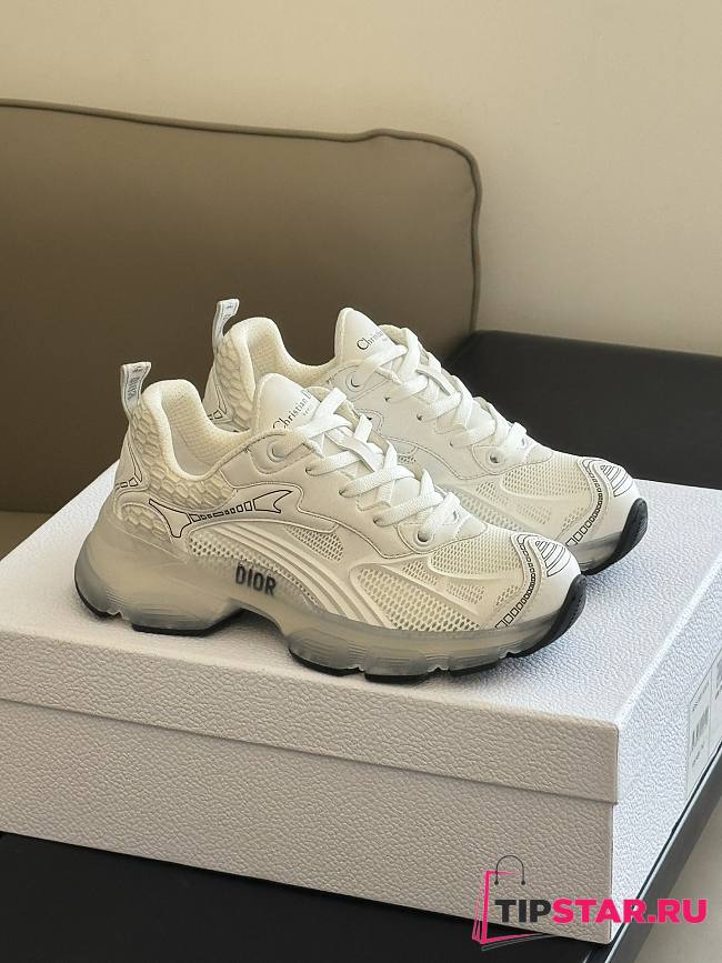 Dior Vibe Sneaker White Technical Fabric, Mesh and Rubber - 1