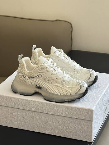 Dior Vibe Sneaker White Technical Fabric, Mesh and Rubber