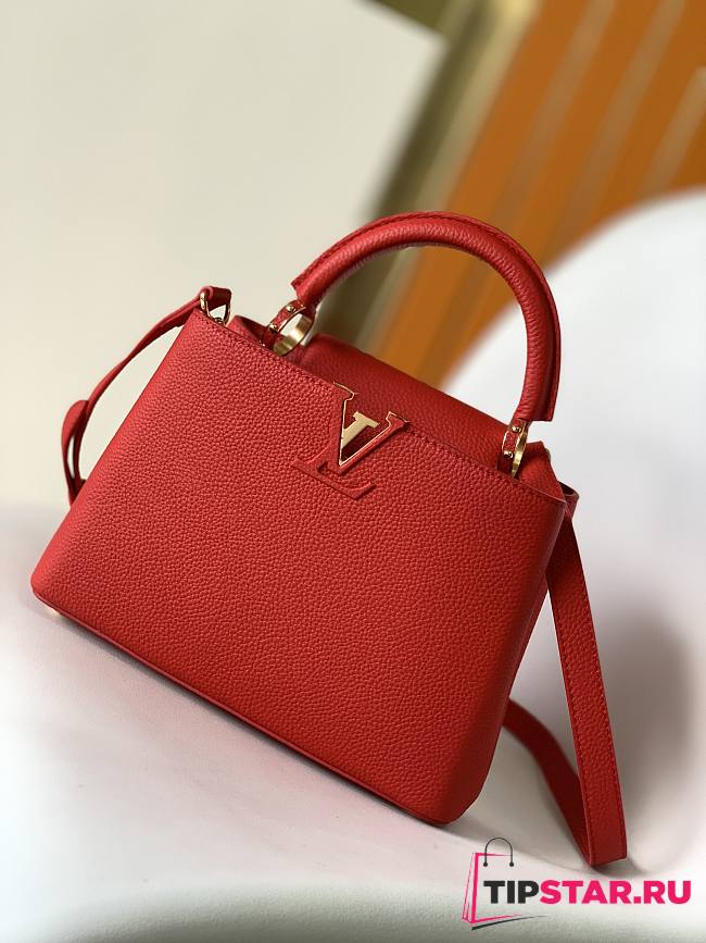 Louis Vuitton M52689 Capucines BB Scarlet Red Size 27 x 18 x 9 cm - 1