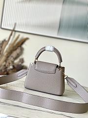 Louis Vuitton M24567 Capucines Mini Bag Galet Grey Size 21 x 14 x 8 cm - 5