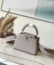 Louis Vuitton M24567 Capucines Mini Bag Galet Grey Size 21 x 14 x 8 cm - 1