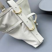 Givenchy Medium Voyou Bag In Leather Ivory Size 37x32x6.5 cm - 5