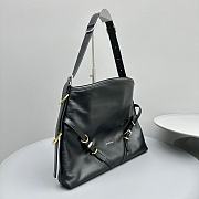 Givenchy Medium Voyou Bag In Leather Black Size 37x32x6.5 cm - 3
