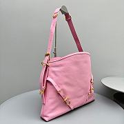 Givenchy Medium Voyou Bag In Leather Silk Pink Size 37x32x6.5 cm - 4