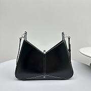 Givenchy Small Cut Out Bag In Shiny Leather With Chain Black Size 29x24x5.5 cm - 3