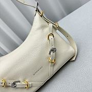 Givenchy Mini Voyou Bag In Leather Ivory Size 23.5x18x3.5 cm - 4