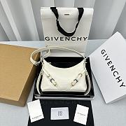Givenchy Mini Voyou Bag In Leather Ivory Size 23.5x18x3.5 cm - 1