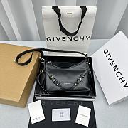 Givenchy Mini Voyou Bag In Leather Black Size 23.5x18x3.5 cm - 1