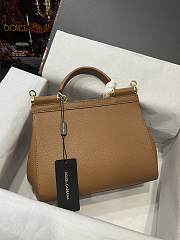 D&G Medium Dauphine Leather Silicy Bag Brown Size 26 x 21 x 12 cm - 3