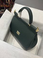 D&G Medium Dauphine Leather Silicy Bag Dark Green Size 26 x 21 x 12 cm - 3