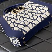 Valentino Vlogo Signature Small Handbag In Toile Iconographe Cotton Size 28x18x11 cm - 3