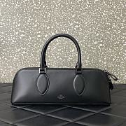 Valentino Rockstud E/W Calfskin Handbag Black Size 34x11x8 cm - 2