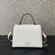 Valentino Small Vsling Handbag With Jewel Embroidery White Size 22x17x9 cm - 3