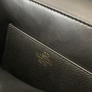 Valentino Vsling Shoulder Bag In Grainy Calfskin Black Size 22x15x5 cm - 5