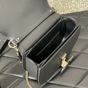 Valentino Vsling Shoulder Bag In Grainy Calfskin Black Size 22x15x5 cm - 4