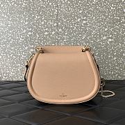 Valentino Vsling Shoulder Bag In Grainy Calfskin Rose Size 22x15x5 cm - 2
