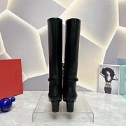 Valentino Garavani Tan-Go Boot In Calfskin Leather Black 6cm - 5