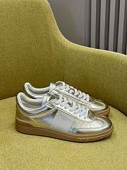 Valentino Upvillage Sneaker In Laminated Calfskin With Nappa Calfskin Leather Band - 1