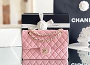 Chanel Small Classic Handbag A01113 Coral Pink Size 14.5 × 23 × 6 cm - 1