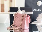 Chanel Small Classic Handbag A01113 Coral Pink Size 14.5 × 23 × 6 cm - 5