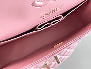 Chanel Small Classic Handbag A01113 Coral Pink Size 14.5 × 23 × 6 cm - 3