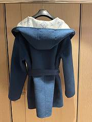 Louis Vuitton Reversible Long Hooded Wrap Coat - 5