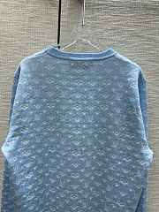 Louis Vuitton Monogram Jacquard Sweater Blue - 5