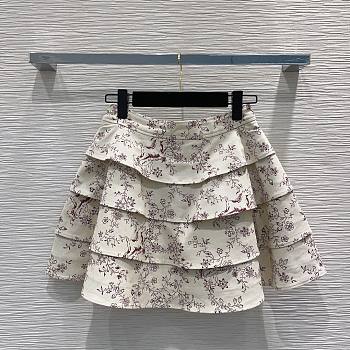 Louis Vuitton Unicorn Print Flounce Skirt