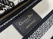 Dior Mini Lady D-Lite Bag White And Black Plan de Paris Embroidery Size 17 x 15 x 7 cm - 3