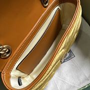 Gucci GG Marmont Mini Shoulder Bag 446744 Yellow Velvet Size 22x13x6 cm - 4