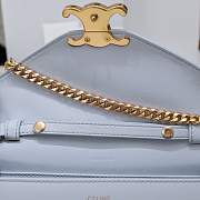 Celine Wallet On Chain Margo In Shiny Calfskin Light Lavender Size 19.5 X 12 X 4 CM - 2